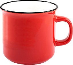 Keramiktasse Vintage-Optik, Muster