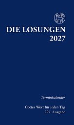 Losungen 2027 Terminkalender blau