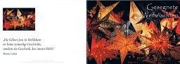 Weihnachtskarte Sterne „Gesegnete Weihnachten“