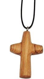 Olivenholzkette „Kreuz“ aus echtem Olivenholz
