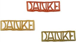 Motivnudeln „DANKE“
