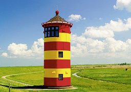 Alster-Karte Leuchtturm, mit Text