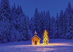 Alster-Weihnachtskarte Kapelle