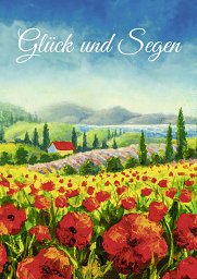 10er Set Faltkarte Glück und Segen