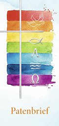 PC-Karte Patenbrief Motiv: Regenbogen