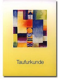 10er Set Taufurkunde Motiv Krug
