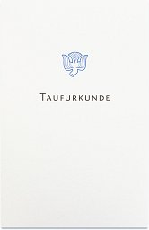 10er Set Taufurkunde TAUBE