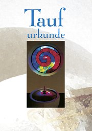 10er Set Taufurkunde für Kinder, Motiv Hundertwasser