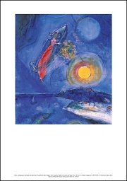 Einlegeblatt Chagall, Liebespaar