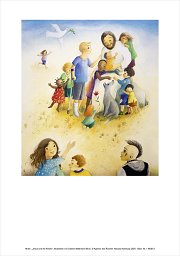 Einlegeblatt Jesus und die Kinder, Waldmann-Brun
