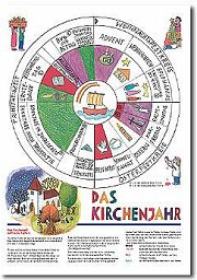 10er Set Faltblatt „Kirchenjahr“