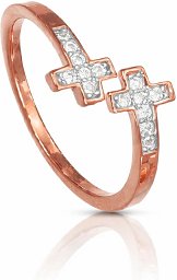 Ring „Elior“ mit Zirkonia-Kreuzen