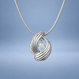 Flügelanhänger „Evrah“ mit Zirkonia inkl. Kette, Silber: Geschenke für Frauen