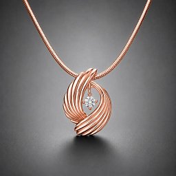 Flügelanhänger „Evrah“ mit Zirkonia inkl. Kette, rosevergoldet: Geschenke für Frauen