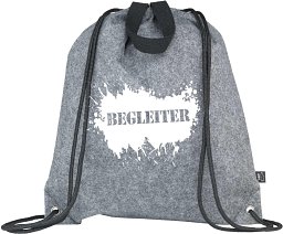Schuh- und Sportbeutel aus rPET-Filz