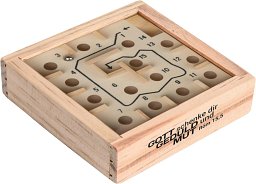 Geduldsspiel Holzlabyrinth