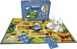 Brettspiel „Wolli, das verlorene Schäfchen“