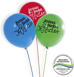 Luftballons - Jesus liebt Kinder