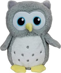 Nachtlicht und Kuscheltier Eule, 20 cm