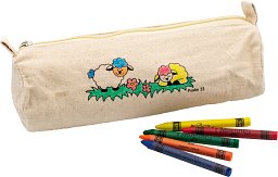 Federmäppchen Schäfchen zum Ausmalen