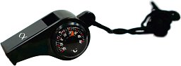 Trillerpfeife Ichthys mit Kompass und Thermometer