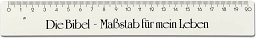 Lineal - Die Bibel, weiß