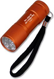 LED-Taschenlampe, orange
