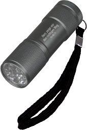 LED-Taschenlampe, grau
