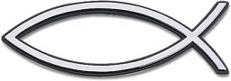 Reliefaufkleber Fisch, 7 cm