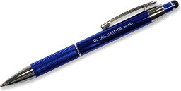 Kugelschreiber „Du bist wertvoll“, blau
