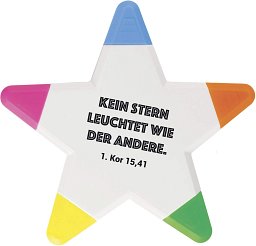 Textmarker Stern