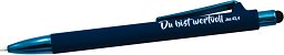 Kugelschreiber Soft mit Touch-Pen, blau