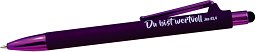 Kugelschreiber Soft mit Touch-Pen, violett