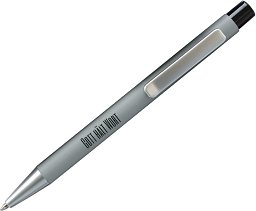 Kugelschreiber aus recyceltem Aluminium, schwarz