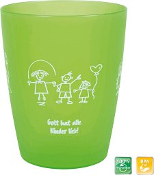 Kinder-Mehrweg-Becher, grün
