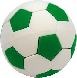 Radiergummi Fußball, grün
