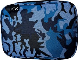 Bibeltasche Ichthys XL, camouflage blau