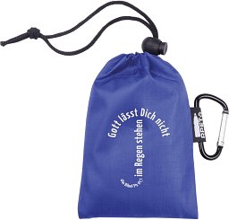 Regenponcho, blau
