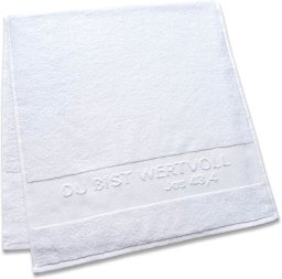 Handtuch „wertvoll“, weiß