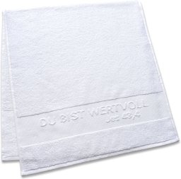Dusch- und Badetuch, weiß