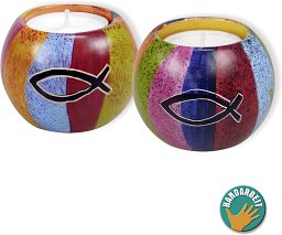 Teelichthalter Speckstein - Ichthys