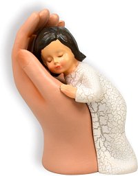 Skulptur - Hand mit Kind