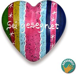 Handschmeichler Speckstein-Herz, Sei gesegnet