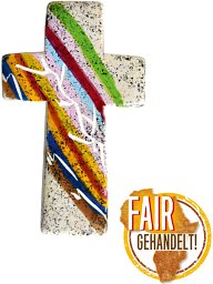 Taschenkreuz Speckstein, African Summer