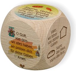 Gebetswürfel, 6cm, Tischgebete
