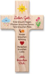 Holzkreuz - Lieber Gott: Geschenke aus Holz
