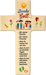 Holzkreuz - Dankesgebet