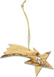 Christbaumschmuck Krippe in Stern