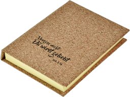 Haftnotiz-Set im Korkumschlag