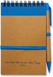 Notizbuch, blau